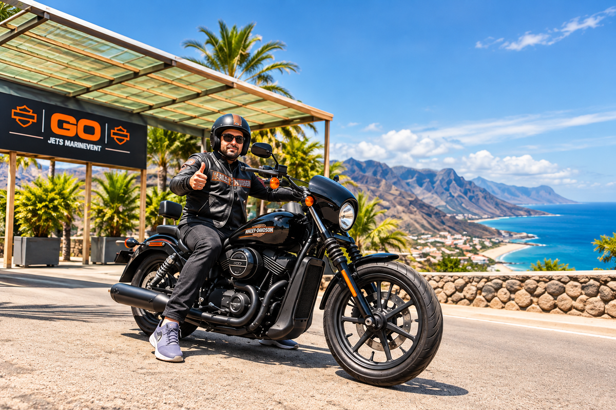 Tour en Harley-Davidson por Gran Canaria con vistas panorámicas de la isla