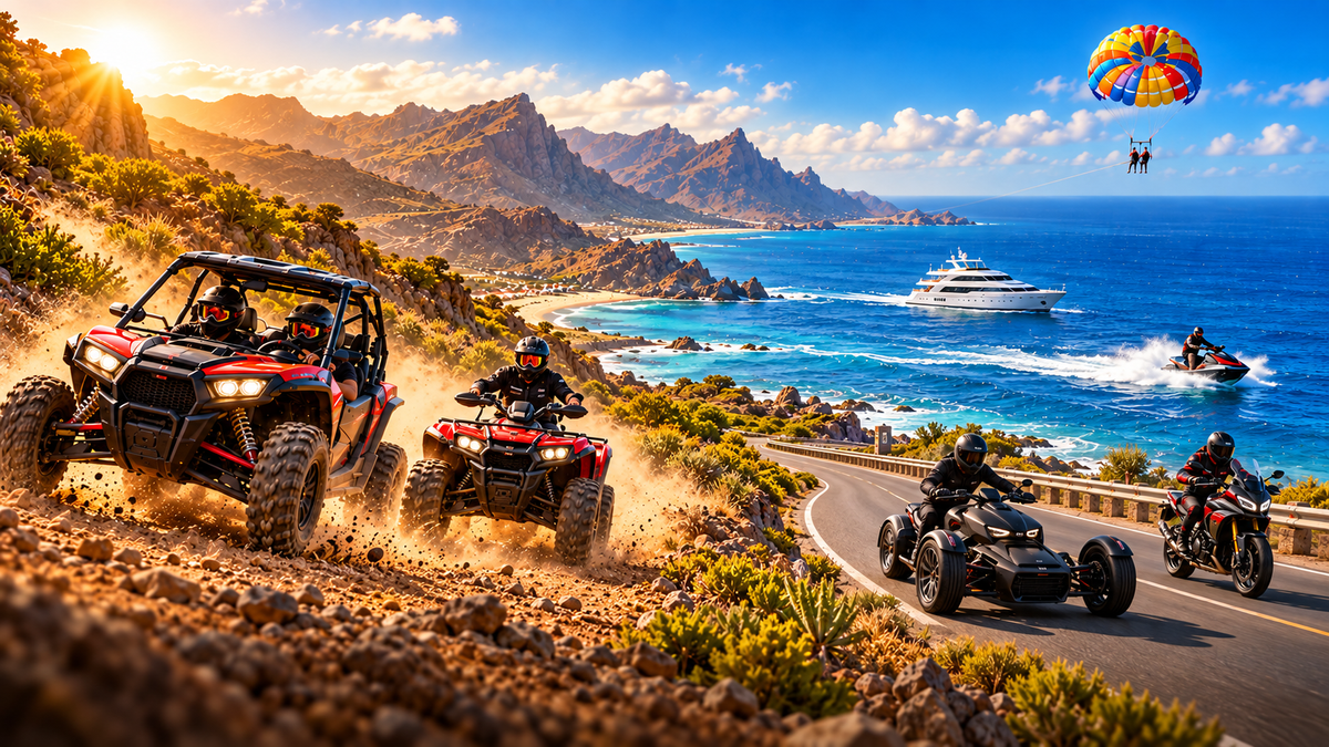 Buggy, quad, Ryker, jet ski, yacht and parasailing in Gran Canaria